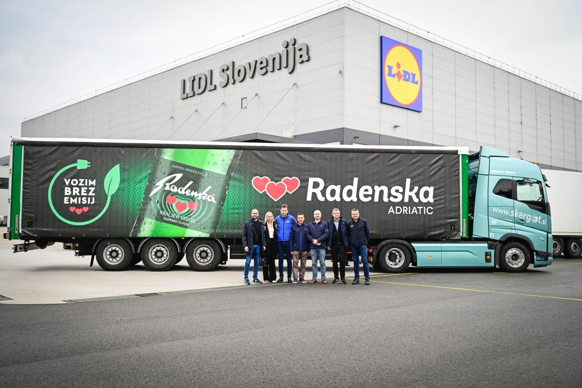 Radenska vzpostavila prvo redno e-transportno linijo brez izpustov v Sloveniji